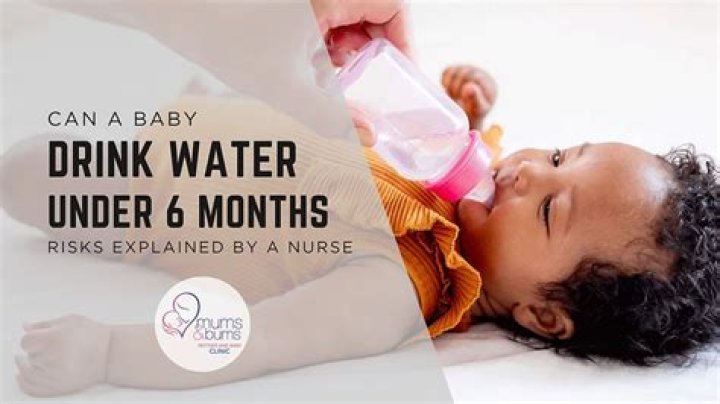 Can 3 months baby drink water?