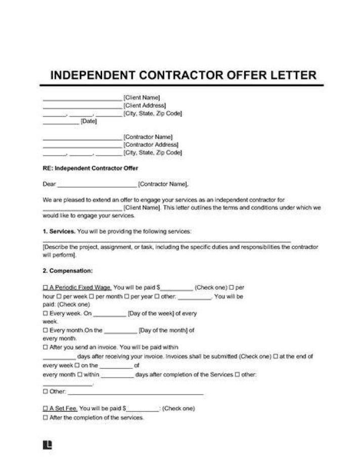 Can a person work as an independent contractor?