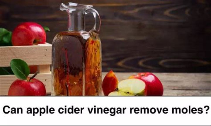 Can Apple cider vinegar remove moles?