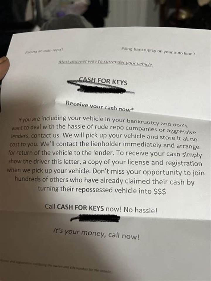 Can I deduct cash for keys?