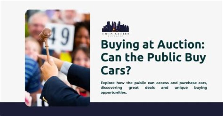 Can the public buy cars at auction?