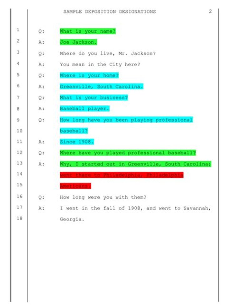 Do you have to answer personal questions in a deposition?