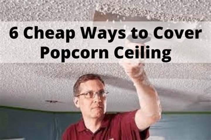 How can I update my popcorn ceiling without removing it?