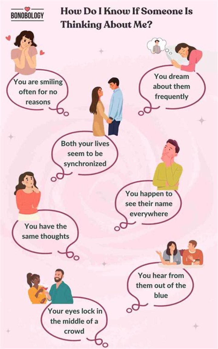 How do I know my crush is thinking about me?