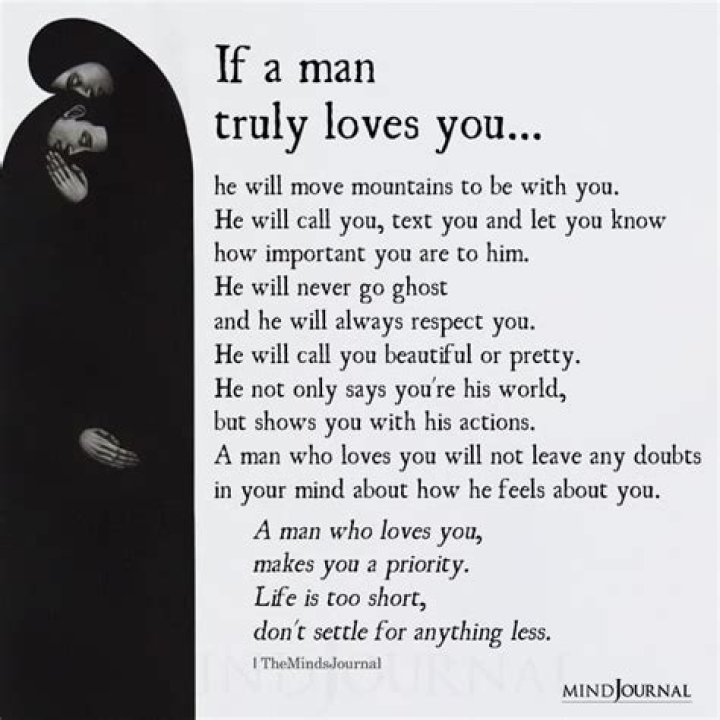 How do you know if your man still loves you?