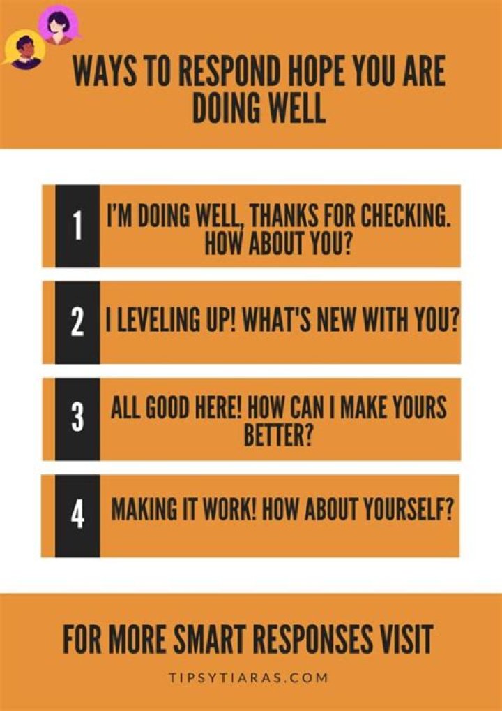 How do you respond when someone says glad?