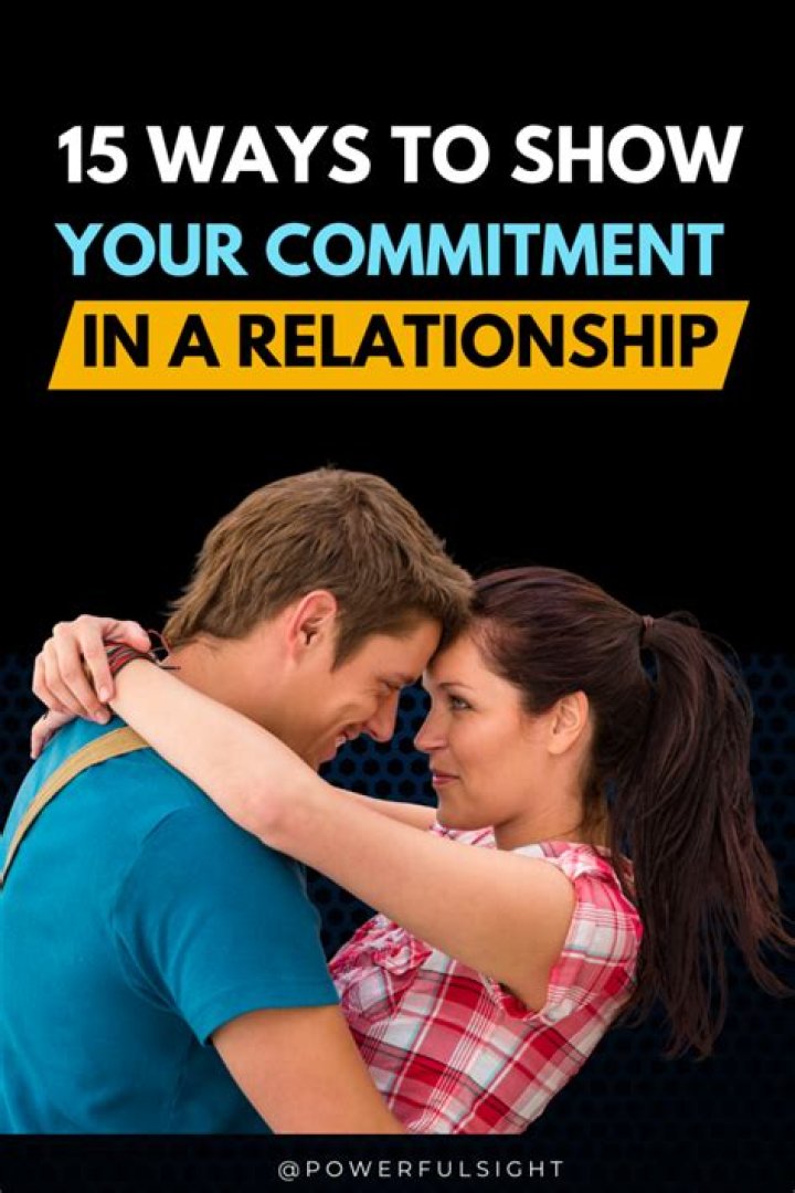How do you show commitment in a relationship?