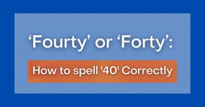 How do you spell 40 in Canada?
