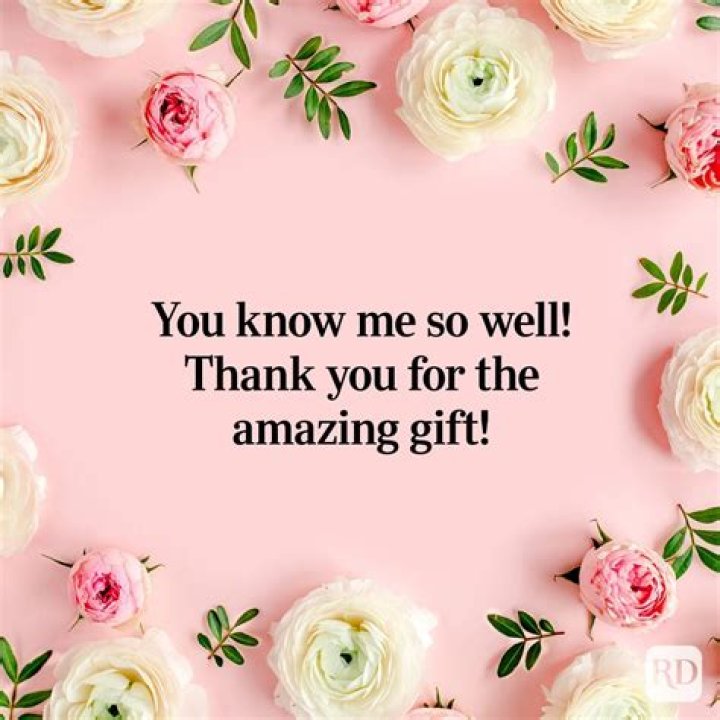 How do you thank someone for a big gift?