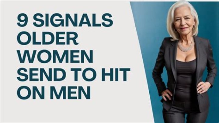 How does an older woman meet a man?