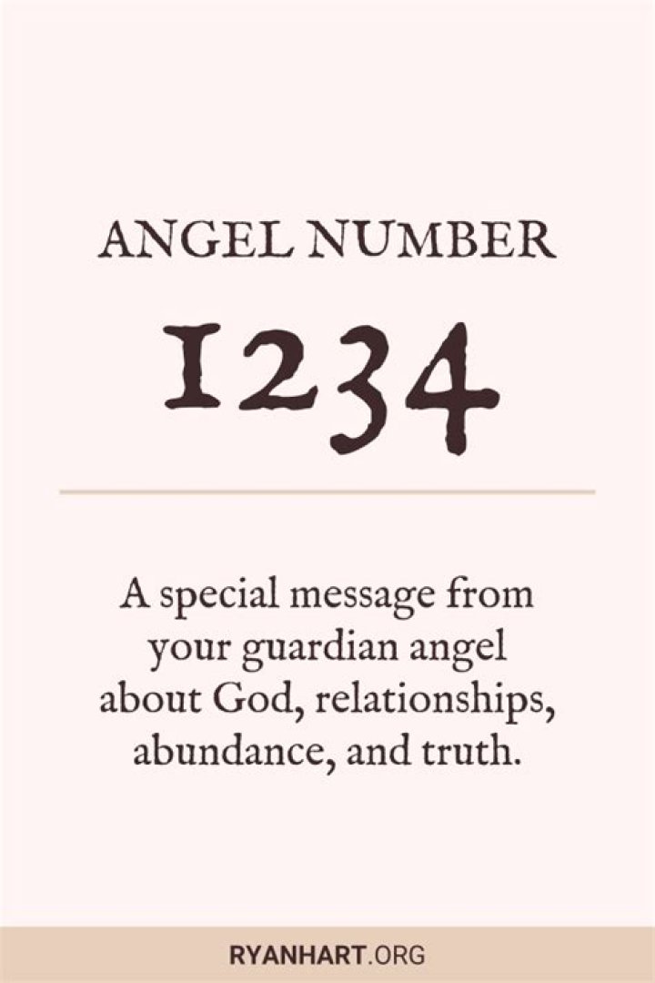 Is 1234 an angel number?