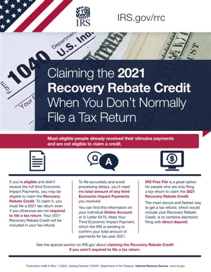 Is there a deadline for the recovery rebate credit?