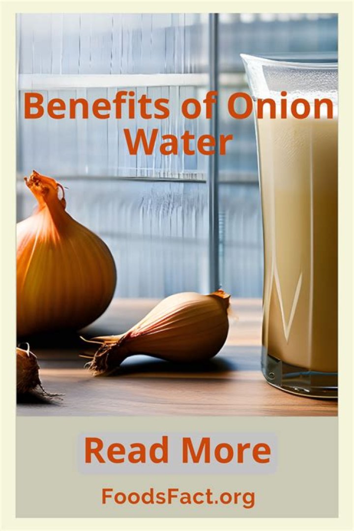 What are the benefits of drinking onion water?