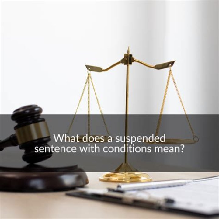 What does a 12 week suspended sentence mean?