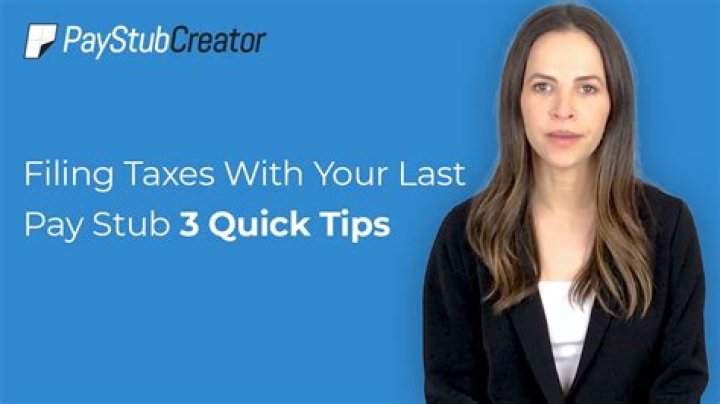 What happens if I file my taxes with my last pay stub?