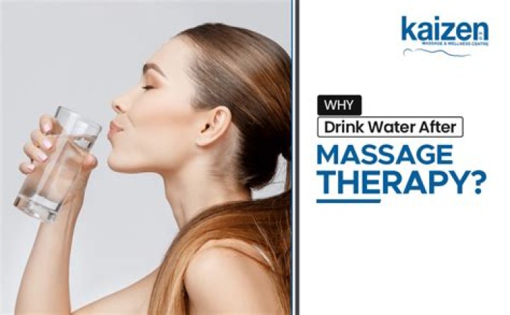 What happens if you don't drink water after a massage?