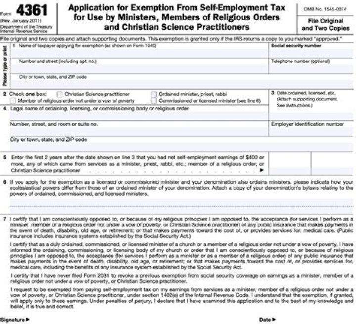 What is a form 4361?