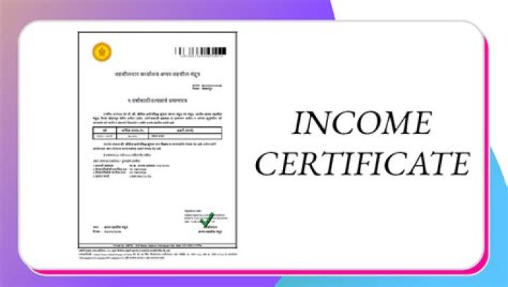 What is income in income certificate?