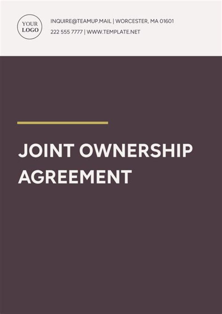 What is joint ownership of a home?
