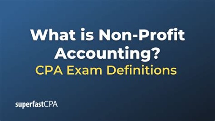 What is non profit accounting?