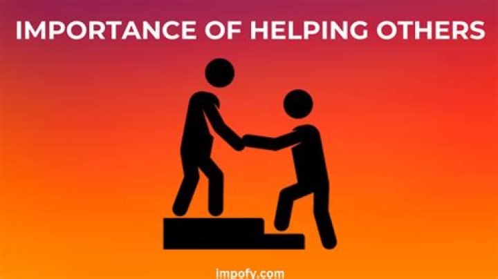What is the importance of helping others during calamities?