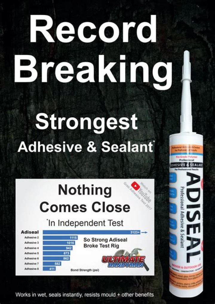 What is the strongest caulking adhesive?