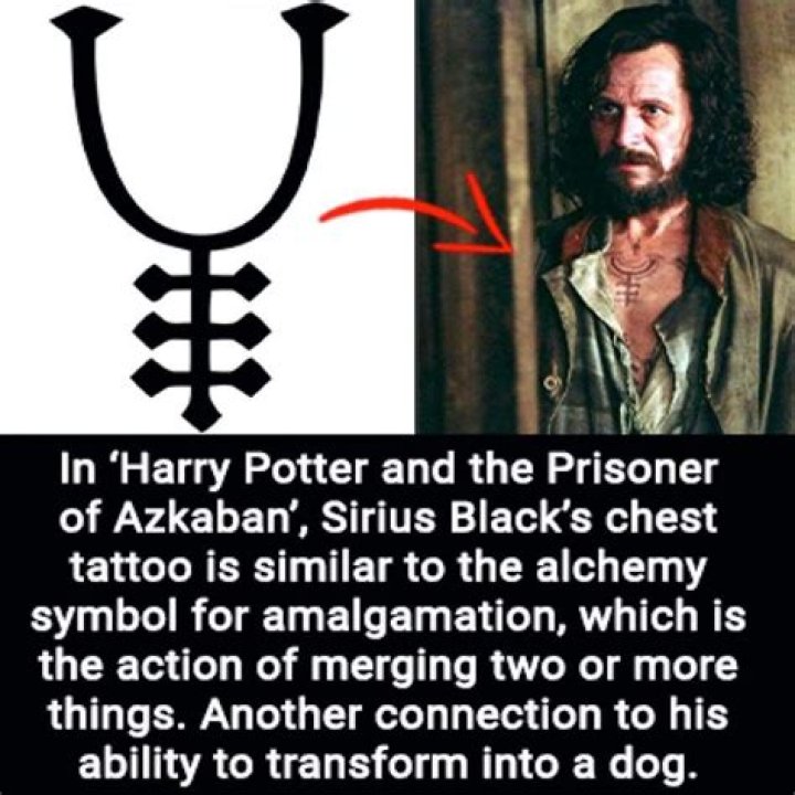 What is the tattoo on Sirius Black's chest?