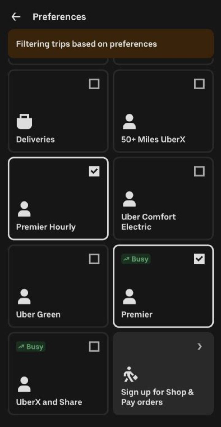 What is Uber Premier?