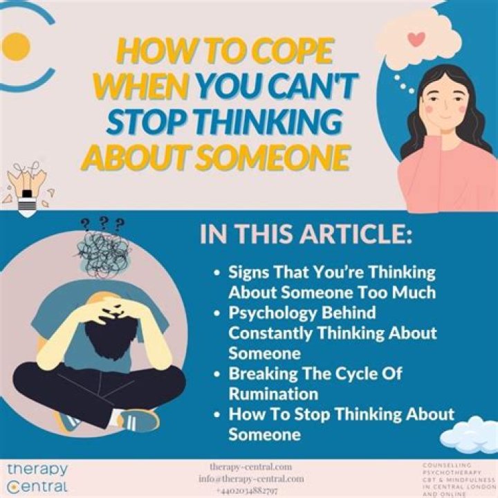 What it means when you can't stop thinking about someone?
