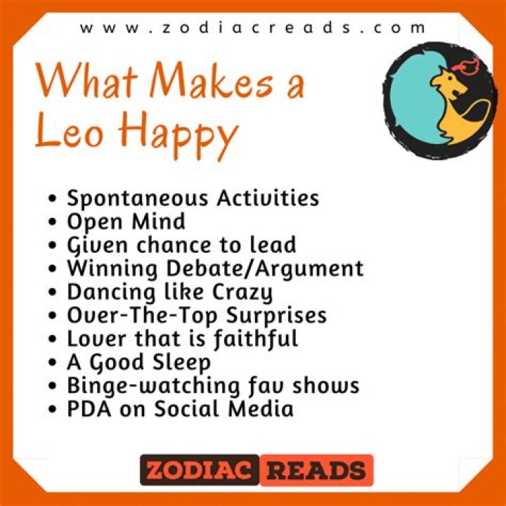 What makes Leo happy?