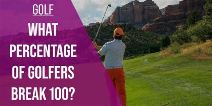 What percentage of golfers break 100 regularly?