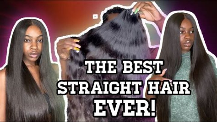 What race has straightest hair?