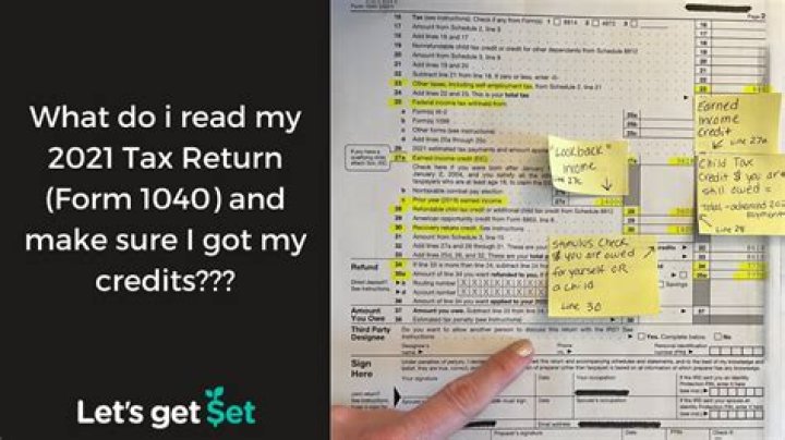 What should I look for in my tax return?