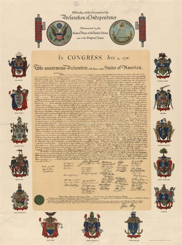 What two significant things were written in 1776?