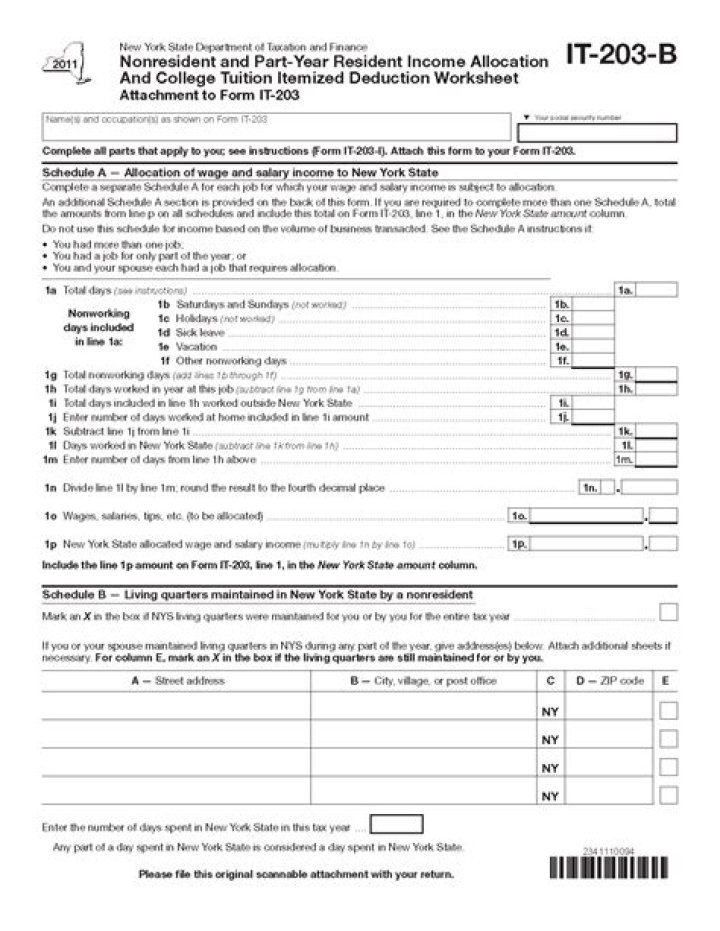 Who is a part year resident in New York?