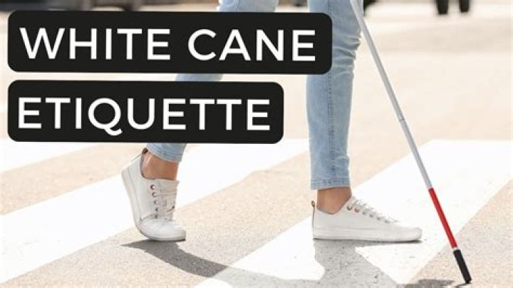 Why are blind canes white?