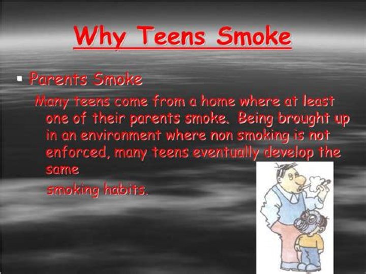 Why do teens smoke?